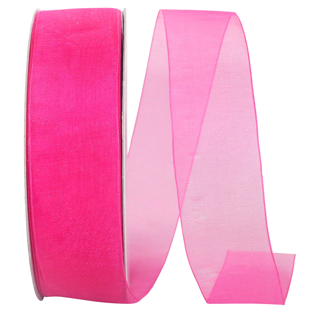 JAM Paper 1.5" x 100yd. Sheer Chiffon Mono Ribbon